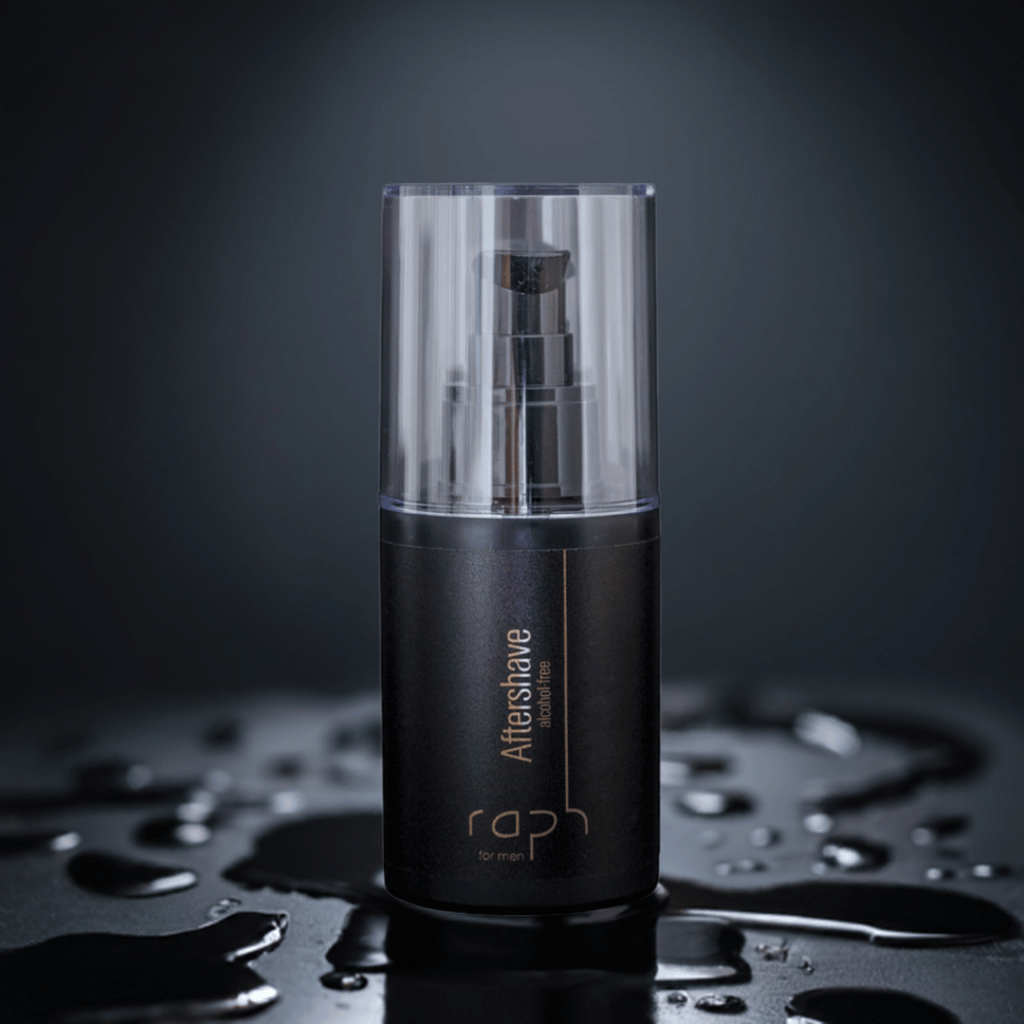 Aftershave NextGen von raph for men, alkoholfrei, kühlende Geltextur, pflegt die Haut ohne Glanz, 100 ml Moodbild.