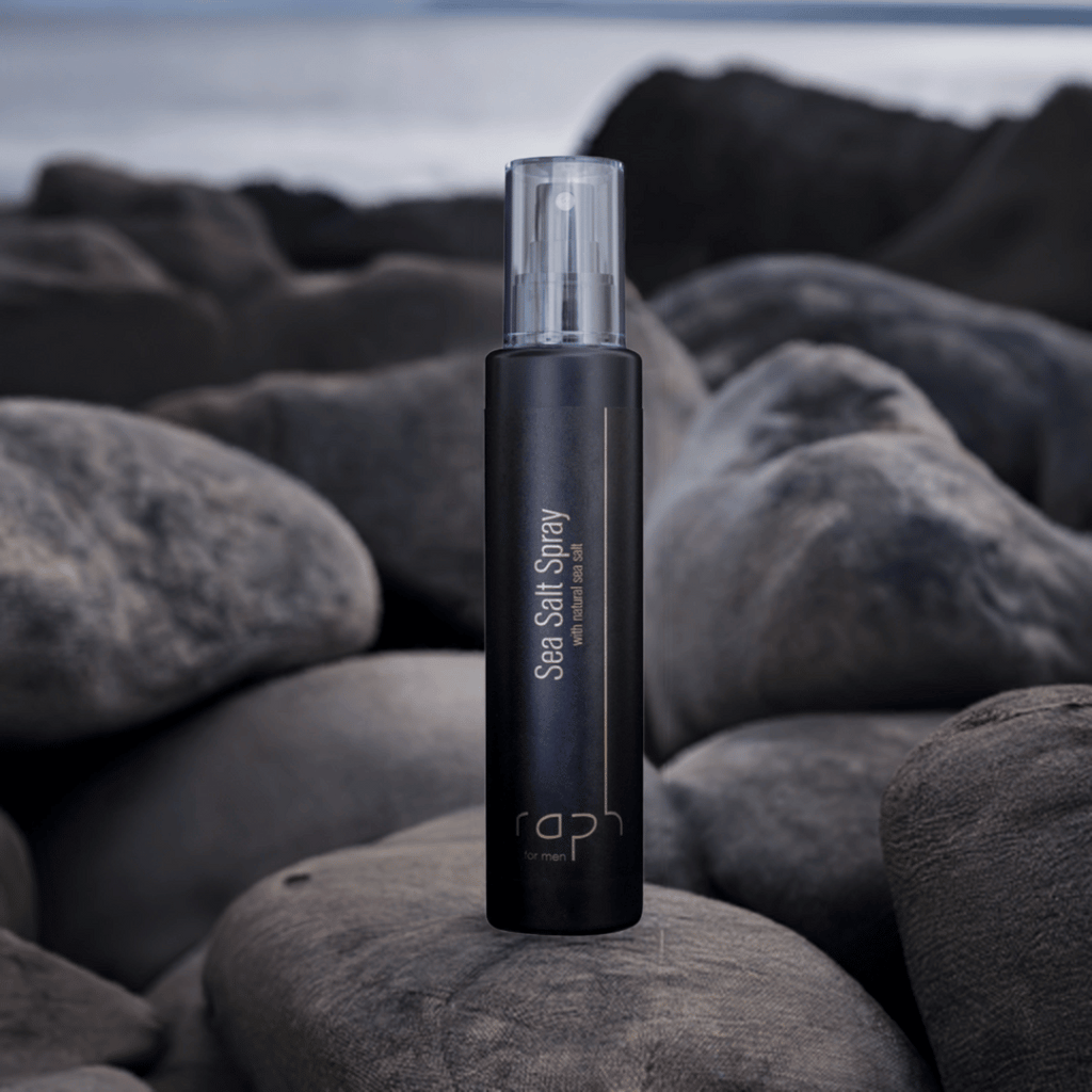 raph for men Sea Salt Spray 150ml, Moodbild, Stylingprodukt für Volumen, Griffigkeit und lässigen Beachlook.